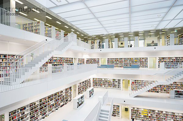 Stadtbibliothek  Architekt Eun Young Yi  Stuttgart  Baden-Württemberg  Deutschland  Europa