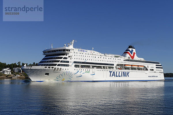 Fährschiff Tallink  Ostsee  bei Stockholm  Schweden  Europa