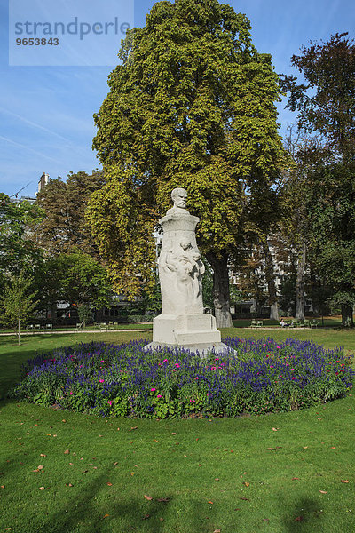 Paul Verlaine-Statue  Jardin du Luxembourg  Paris  Frankreich  Europa