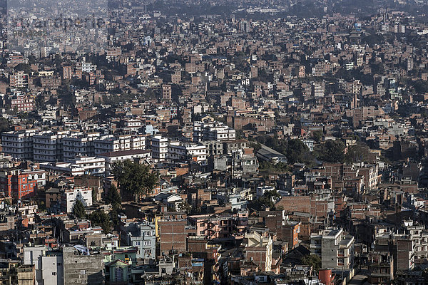 Ausblick auf Kathmandu vom Swayambhunath-Stupa  Kathmandu  UNESCO Weltkulturerbe  Nepal  Asien