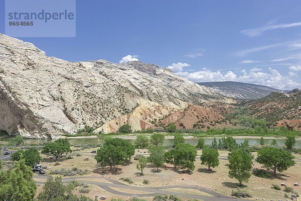 Felsformationen beim Cottonwood Wash am Green River  Dinosaur National Monument  Jensen  Utah  USA  Nordamerika