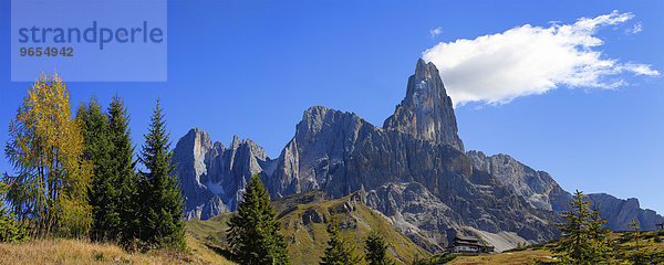 Passo di Rolle  Herbst  Trentino  Dolomiten  Italien  Europa