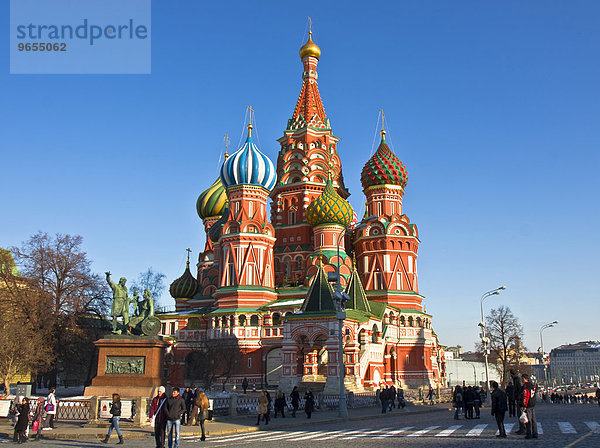 Basilius-Kathedrale  Moskau  Russland  Europa