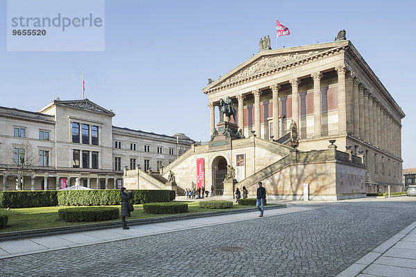 Neues Museum und Alte Nationalgalerie  Berlin  Deutschland  Europa