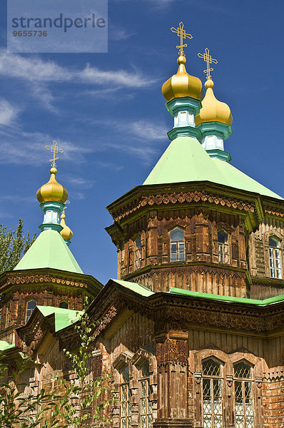 Russisch-orthodoxe Kirche in Karakol  Kirgisistan  Zentralasien