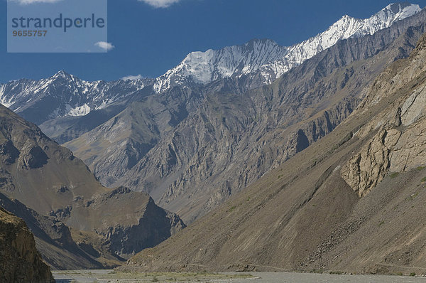 Das kahle Bartangtal  Tadschikistan  Zentralasien  Asien