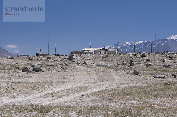 Dorf  Karakul  Pamirgebirge  Tadschikistan  Zentralasien  Asien