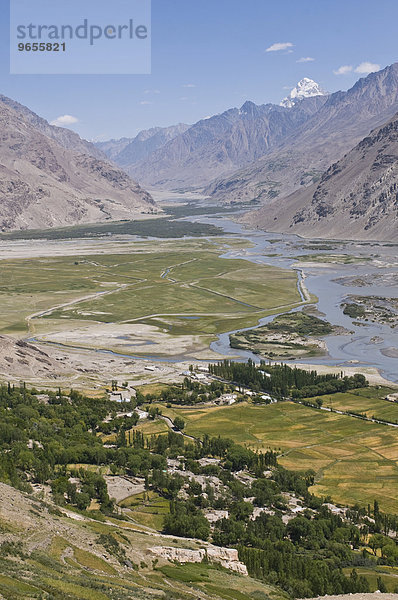 Ausblick auf Berglandschaft von Langar  Wakhan Korridor Tadschikistan