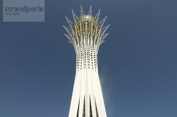 Bajterek-Turm  Wahrzeichen von Astana  Kasachstan  Zentralasien  Asien
