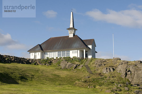 Kleine Kirche  Hólmavik  Island  Europa