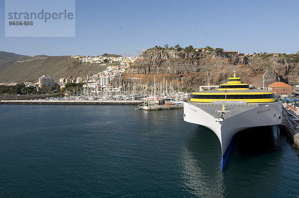 Hafen von San Sebastian  Hauptstadt von La Gomera  Kanarische Inseln  Spanien  Europa