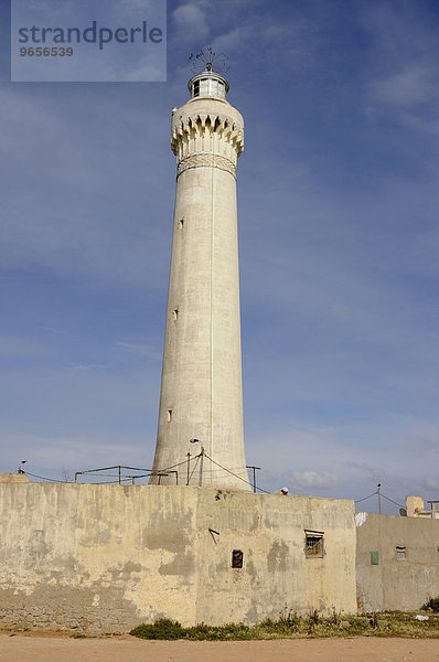 Leuchtturm in Casablanca  Marokko  Afrika