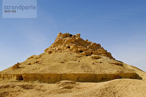 Berg der Toten  Oase Siwa  Ägypten  Afrika
