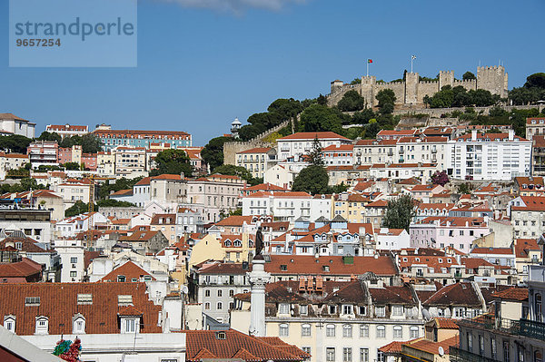 Aussicht über Lissabon  Lissabon  Distrikt Lissabon  Portugal  Europa