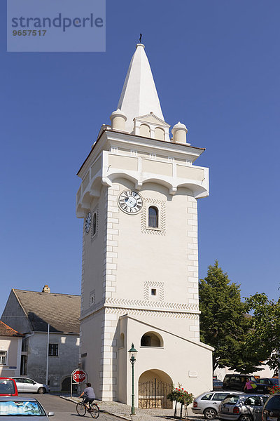 Wehrturm oder Türkenturm  Breitenbrunn am Neusiedler See  Nordburgenland  Burgenland  Österreich  Europa