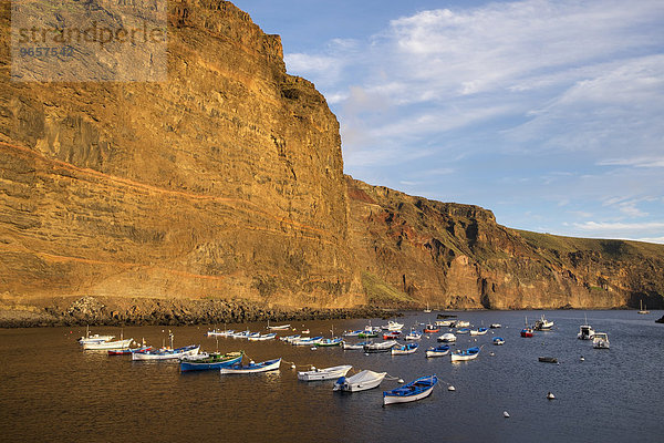 Fischerhafen  Vueltas  Valle Gran Rey  La Gomera  Kanarische Inseln  Spanien  Europa