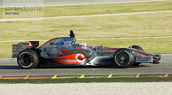 Heikki KOVALAINEN  Finnland  im McLaren Mercedes MP4-23 Formel 1 Boliden auf dem Circuit Ricardo Tormo bei Valencia  Spanien  Europa