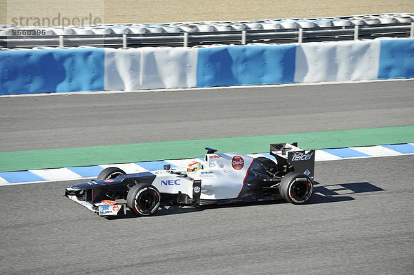 Kamui Kobayashi  JPN  Sauber bei den ersten Formel 1 Testfahrten der Saison 2012 in Jerez  Spanien  Europa