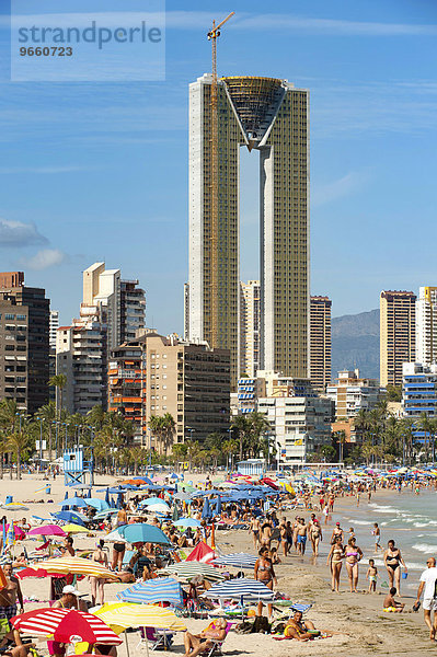 Intempo  Edificio Intempo Benidorm  Luxus-Wolkenkratzer  Benidorm  Provinz Alicante  Spanien  Europa