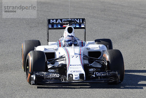 Valtteri Bottas  FIN  Williams FW37  Wintertest der Formel 1  Circuito de Velocidad  Jerez  Spanien  Europa