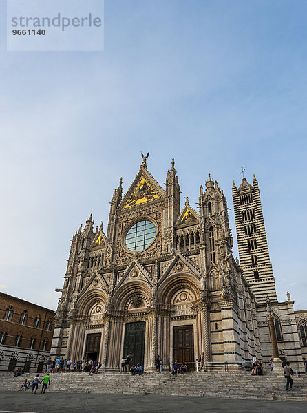 Dom von Siena oder Cattedrale di Santa Maria Assunta  Siena  Toskana  Italien  Europa