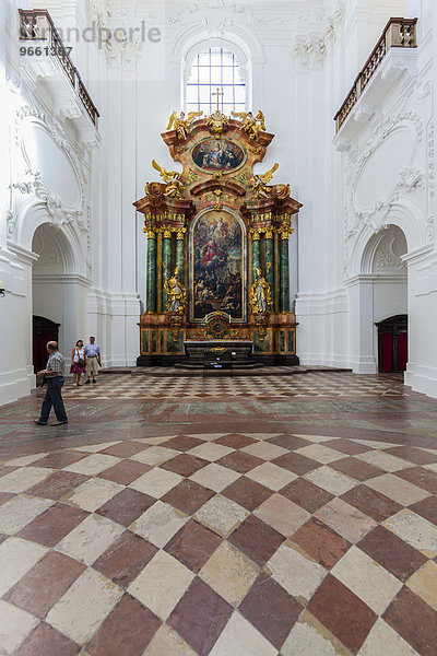 Innenraum der Kollegienkirche  Salzburg  Salzburger Land  Österreich  Europa