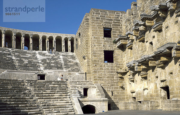 Antikes Theater von Aspendos  Provinz Antalya  Türkei  Asien