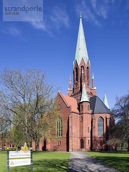 Christus- und Garnisonkirche  Wilhelmshaven  Niedersachsen  Deutschland  Europa