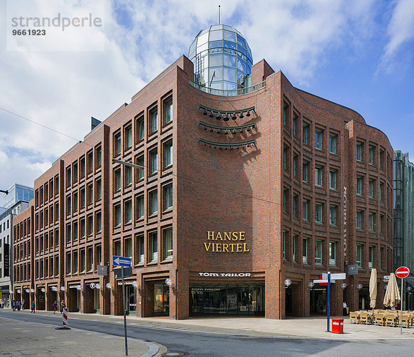 Einkaufspassage Hanse-Viertel  Büro- und Geschäftshaus  Hamburg  Deutschland  Europa