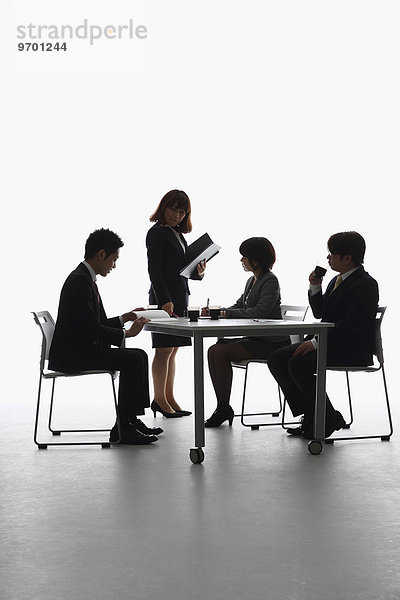 Mensch Menschen Geschäftsbesprechung Besuch Treffen trifft Business japanisch