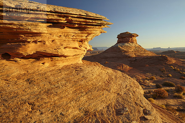 Felsbrocken Vereinigte Staaten von Amerika USA Landschaft Wüste Anordnung Arizona Page