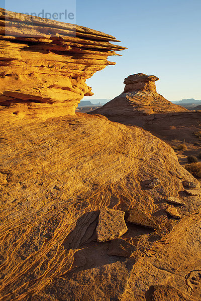 Felsbrocken Vereinigte Staaten von Amerika USA Landschaft Wüste Anordnung Arizona Page