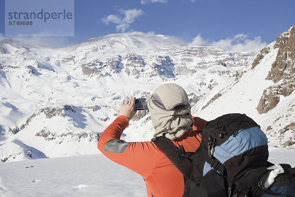 Berg Fotografie nehmen Hispanier Schnee wandern