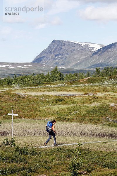 Woman hiking