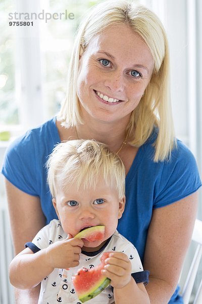 Portrait Frau Junge - Person Baby