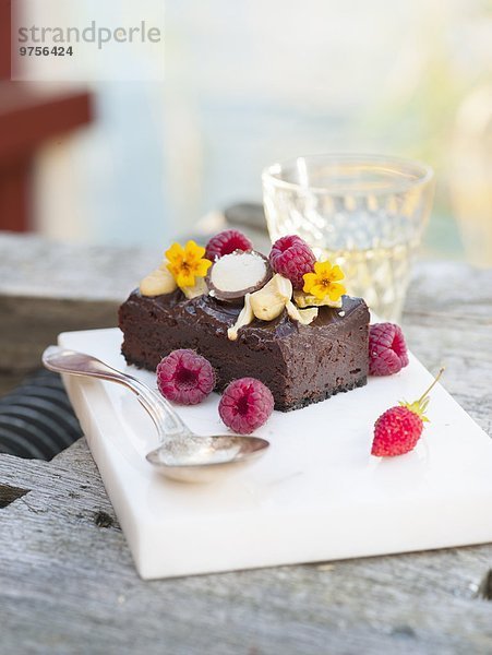 Kuchen Schokolade Himbeere