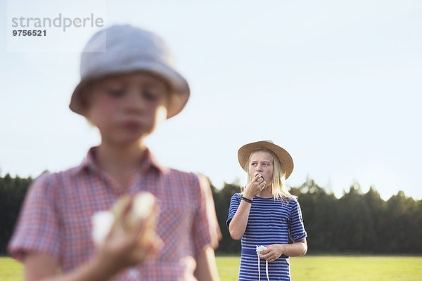 Girl eating