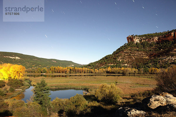 Spanien  Cuenca  Lagunen des Flusses Jucar in der Nähe des Dorfes Una