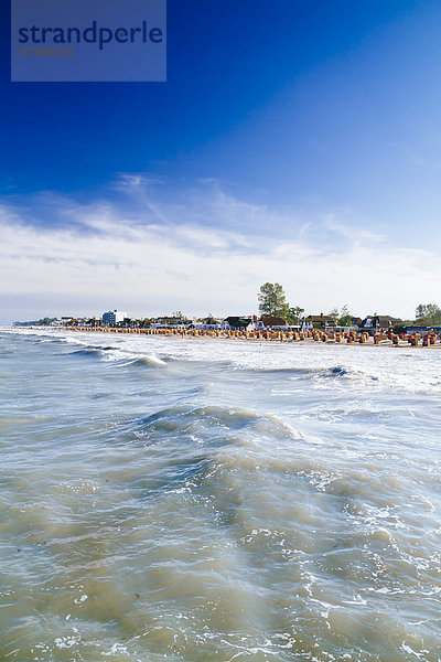 Deutschland  Ostsee  Dahme  Blick auf den Strand