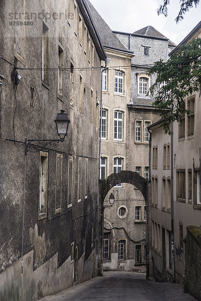 Luxemburg  Luxemburg-Stadt  Blick auf die Gasse in der Altstadt