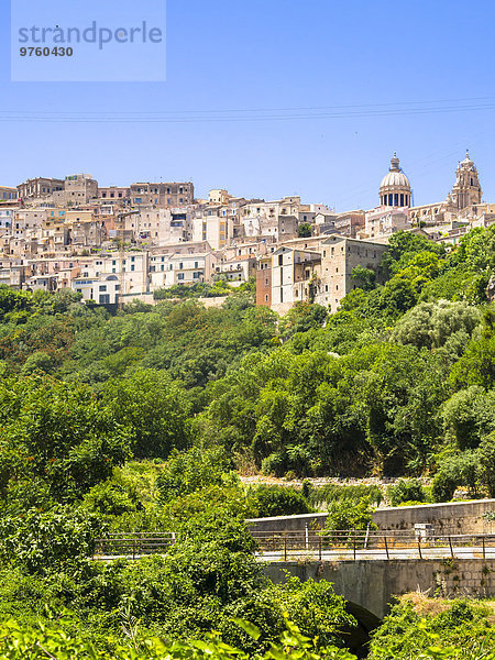 Italien  Sizilien  Ragusa  Blick auf Ragusa Ibla