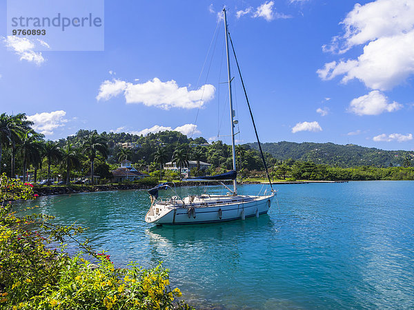 Karibik  Jamaika  Port Antonio  Segelschiff