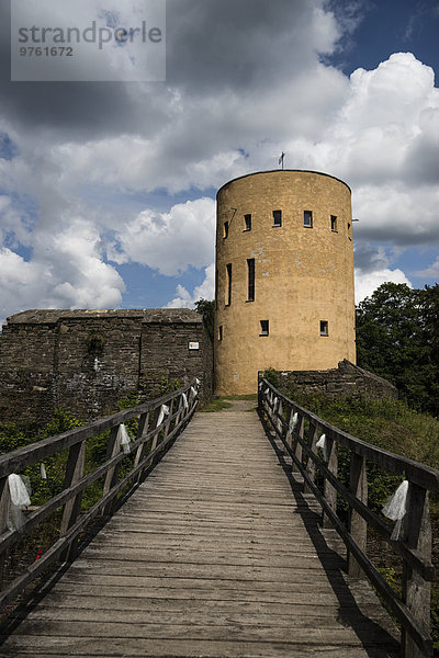 Deutschland  Hilchenbach  Blick auf den Turm von Ginsburg