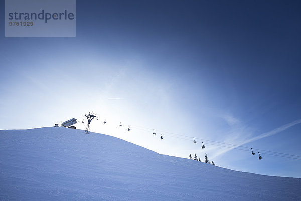 Österreich  Salzburger Land  Region Hochkönig im Winter  Ski Amade  Skilift