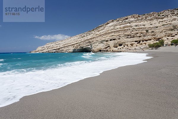 Europa Strand Bucht Kreta Griechenland Griechische Inseln