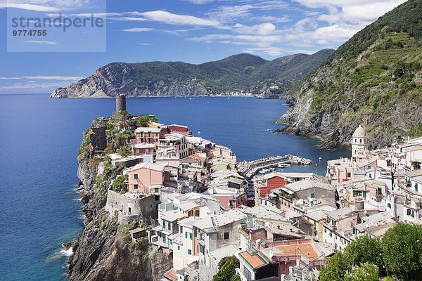 Europa UNESCO-Welterbe Cinque Terre Italien Ligurien Vernazza