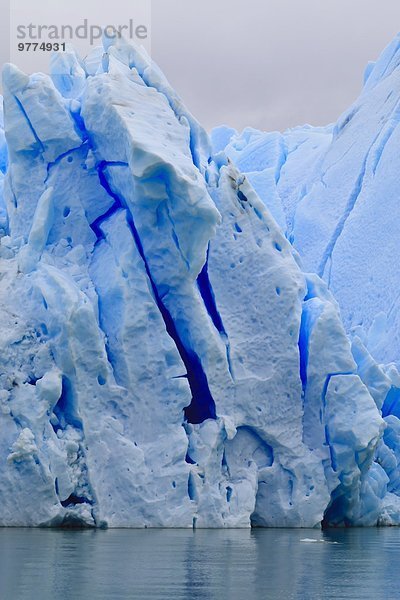 Nationalpark See blau Ansicht Gletscher Chile Patagonien Südamerika