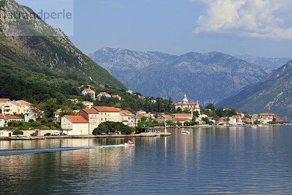 Europa Dorf UNESCO-Welterbe Bucht von Kotor Montenegro