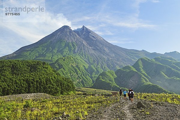 wandern Berg Südostasien Asien Indonesien Java