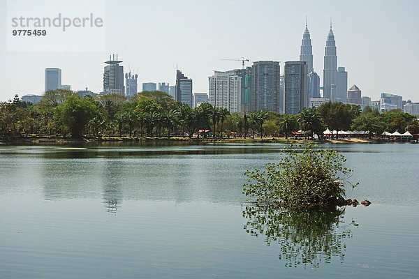 Kuala Lumpur Hauptstadt Skyline Skylines See Südostasien Asien Malaysia